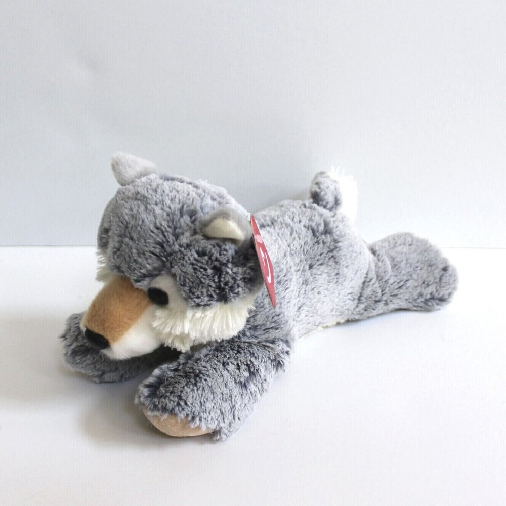 Aurora Flopsie Winter Wolf Plush Stuffed Animal 12" L